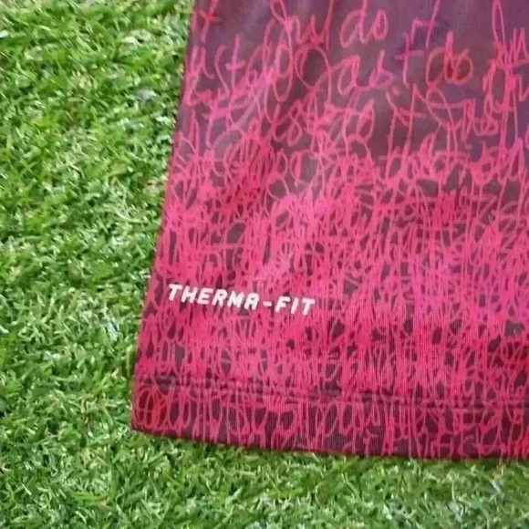 Nike Just Do It Scribble Thumb Holes Mock Neck Therma Fit Pullover Sz L - Picture 4 of 7